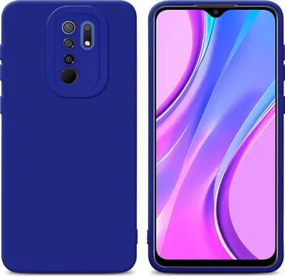 Produktbild von Cadorabo Hülle für Xiaomi RedMi 9 Schutz Hülle in Blau TPU Silikon Etui Case Handyhülle