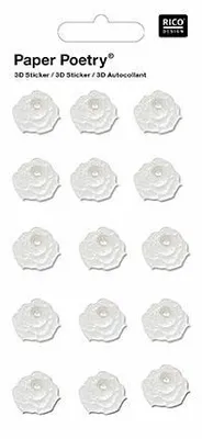 Immagine prodotto di fiori adesivi 3D con perla