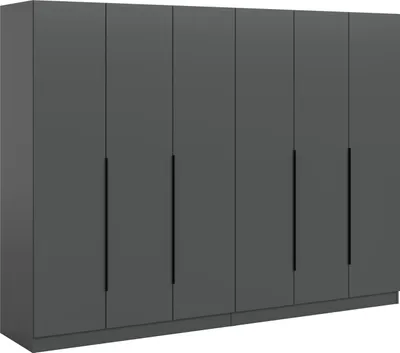 Produktbild von Kopenhagen Kleiderschrank 6 Türen Anthrazit.