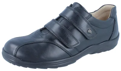 Produktbild von FINN COMFORT Cardiff Herren Kletthalbschuhe schwarz Glattleder - Größe: UK 7