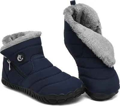 Image de Bottes d'hiver pour homme CELANDA, antidérapantes et chaudes, bleu marine, taille 45 (EU)