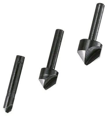 Produktbild von Wolfcraft 2504000 Countersink set 3-piece 6 mm, 12 mm, 16 mm Tool steel Cylinder shank 1 Set
