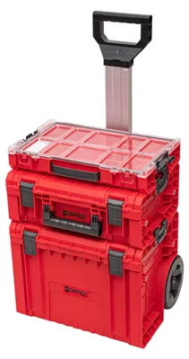 Produktbild von Qbrick System PRO 2.0 Set 4 RED ULTRA HD Werkzeugwagen Set + PRO Cart 2.0 + PRO Technician Case 2.0 + PRO Organizer 100 450 x 390 x 690 mm 45 l IP54