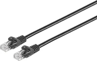 Produktbild von S/CONN maximum connectivity Netzwerkkabel-RJ45 Patchkabel U/UTP mitCat.7 Rohkabel schwarz 25m (08-35105)
