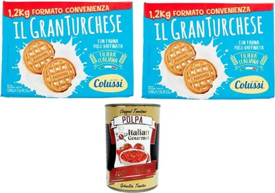 Produktbild von Colussi Granturchese Das Keks-Convenience-Format 2x 1.2kg+ Italian Gourmet polpa 400g
