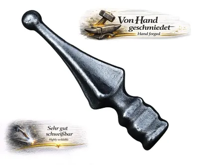 Produktbild von UHRIG ZAUNSPITZEN Speer Zierspitze für schmiedeeisen Zaun Tor & Tür usw. 125x25mm