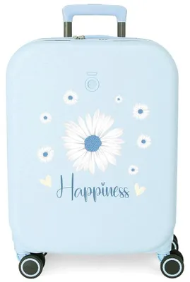 Image de Valise cabine, bleue, 40x55x20 cm, coque rigide en ABS, 37 litres, 3,22 kg