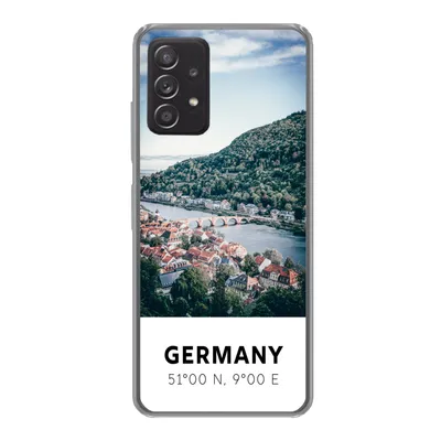 Produktbild von MuchoWow® Handyhülle Schutzhülle Hülle für Samsung Galaxy A33 5G Deutschland - Heidelberg - Sommer Silikon Softcase Handy Hülle - Kartenhalter