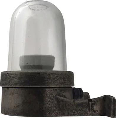 Produktbild von Außenwandleuchte Glas Messing E27 IP64 H: 15 cm Zinn Maritim Außenlampe Wand