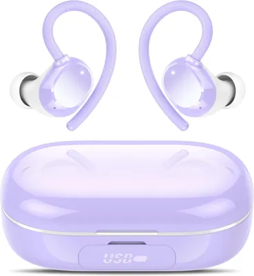 Produktbild von Bluetooth 5.3 mit ENC Mikrofon, 128 Stunden HiFi Stereo In Ear, IPX7 wasserdichte Ohrhörer mit Ohrhaken für iOS Android