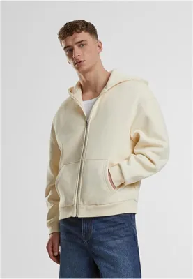 Obrázek produktu pro Pánská mikina Urban Classics Fluffy Zip Hoody whitesand - L
