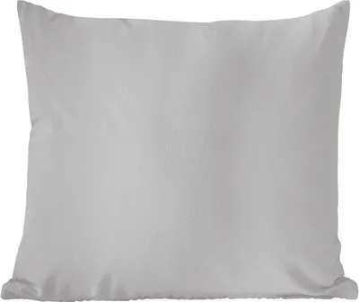 Produktbild von MuchoWow® Zierkissen Sofakissen Wohnzimmer Dekokissen 40x40 cm Grau - Unifarbener Druck - Foto Kissen - Schlafzimmer Dekoration