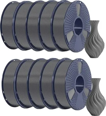 Produktbild von 3D-Drucker-Filament, umweltfreundliches Material, geringe Verformung, PLA Grau