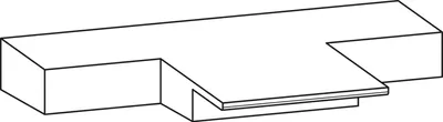 Image de GU Thermostep Plaque d'étanchéité pour joint central en bas IV78, noir