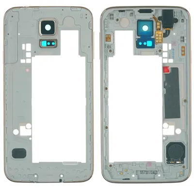 Produktbild von Samsung Galaxy S5 SM-G900F Mittelgehäuse, Rahmen, gold