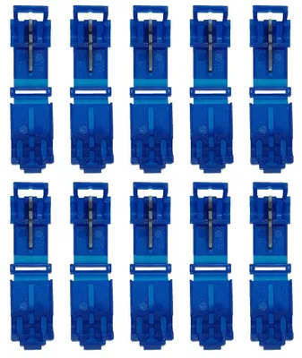 Produktbild von baytronic 10x T-Schnellverbinder blau