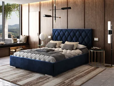 Produktbild von Polsterbett AZURRO 180x200 cm mit Behälter Magic Velvet 2216