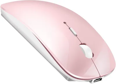 Produktbild von Kabellose Bluetooth-Maus für MacBook Pro/Air/Mac/iPad/Laptop/Desktop/Mac/PC/Computer/Telefon, tragbare, schlanke, leise Büro-Mäuse mit USB-C-Adapter
