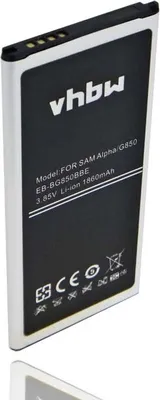 Produktbild von vhbw Akku Ersatz für Samsung EB-BG850BBC, EB-BG850BBU, EB-BG850BBE für Handy Smartphone Telefon (1860 mAh, 3,85 V, Li-Ion)