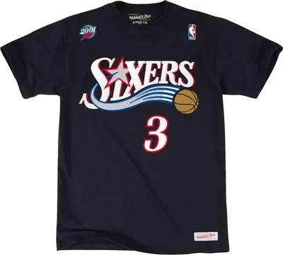Produktbild von T-Shirt Mitchell & Ness BMTRINTL1074-P76IBLCK für Herren
