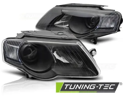Produktbild von Scheinwerfer Klarglas passend für VW Passat 3C B6 Bj. 05-10 Schwarz
