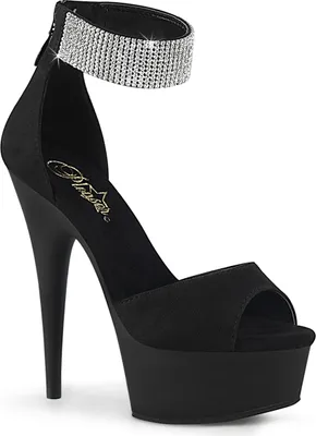 Produktbild von DELIGHT-625 Damen Sandale von Pleaser, Schwarz  , EU 41, US 11