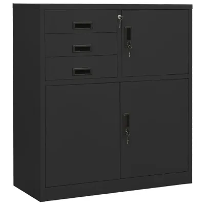 Obrázok produktu pre vidaXL Kancelárska skriňa Antracit 90x40x102 cm Oceľ