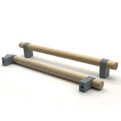 Produktbild von Möbelgriff Stangengriff Küchengriff Schrankgriff Schubladengriff 192mm Designgriff Grau