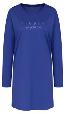 Produktbild von Triumph Nightdresses, Nachthemd, Erwachsener, Weiblich, Blau, Baumwolle, 100% Baumwolle