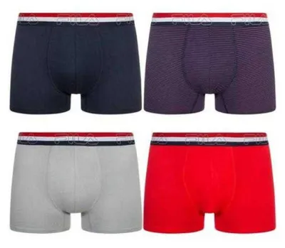 Obrázok produktu pre Fila - Boxerky „Performance“ pre mužov (4 ks v balení) PP3812 (M) (námornícka modrá/červená/sivá)