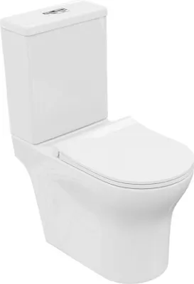 Produktbild von Lavita | WC Kompakt- Ecolet 3.0 - Weiß - 66,5 X 35 X 83 Cm - Hochwertige Keramik - Modernes Design