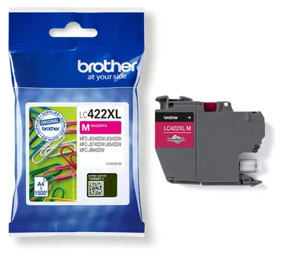 Produktbild von Brother LC422XLM, Magenta, 1 Stück(e), 1500 Seiten, Einzelpackung