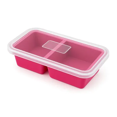 Produktbild von Silikon-Gefrierbehälter mit Deckel – Portionsformen für Suppe & Soßen