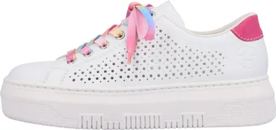 Image de Rieker Femmes Baskets à plateau Blanc