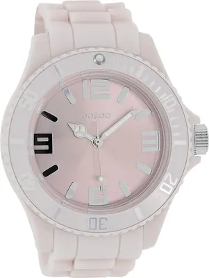 Produktbild von Oozoo Armbanduhr rosa Silikon Timepieces Damen Analog-Quarzuhr UOC4345A
