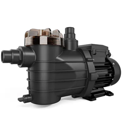 Produktbild von Poolpumpe 550W, 13000 l/h Durchfluss, selbstansaugende Wasserpumpe mit großem Filterkorb, leise Poolpumpe für Aufstellpool, Einbaupool, Whirlpool