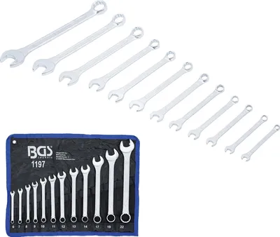 Produktbild von BGS 1197 Maulringschlüssel-Satz, 6-22 mm, 12-tlg.