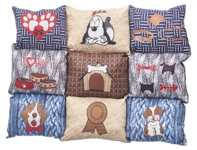 Produktbild von Hundebett mit rutschfester Unterseite, 55 × 45 cm