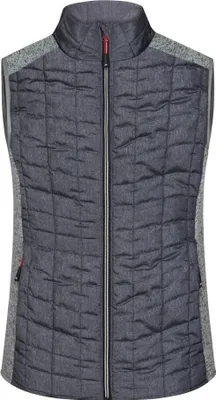Produktbild von Weste im stylischen Materialmix light-melange/anthracite-melange, Gr. S