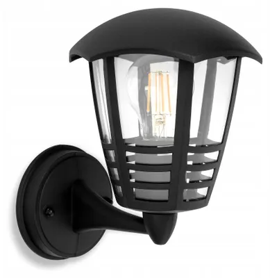 Produktbild von LEDLUX LEL-0006 Schwarze LED Fassadenleuchte Gartenlaterne