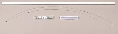 Produktbild von Galerieschienen Set aus Aluminium, 1 m, weiss
