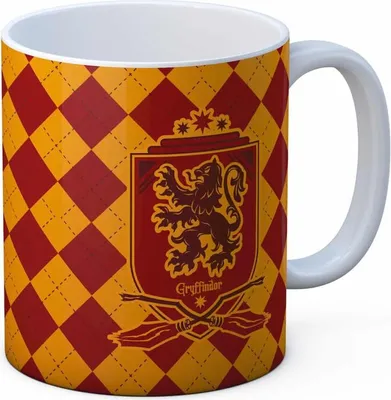 Zdjęcie produktu dla Kubek Gryffindor, ceramiczny, 11 uncji, idealny do gorących napojów