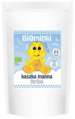 KASZKA MANNA BEZ DODATKU CUKRÓW BIO 200 g - BIOMINKI