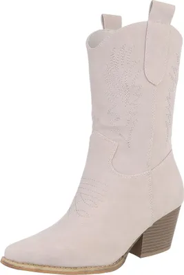 Produktbild von Ital-Design Damen Stiefeletten  Lederoptik Western- & Bikerboots 90482753 Beige Gr.  40