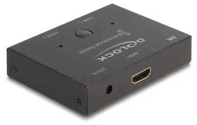 Image de DELOCK HDMI 2 - 1 Switch bidirektional 8K 60 Hz