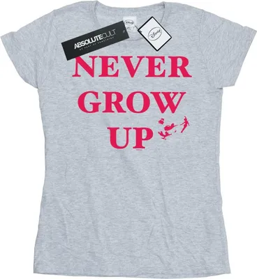 Produktbild von Disney - "Never Grow Up" T-Shirt für Damen BI36581 (L) (Grau)