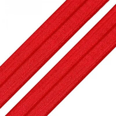 Produktbild von 25m Einfassband 20mm hochelastisch 44% Elasthan gefalzt Faltgummi Schrägband
