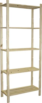 Image de Etagère Pin, 5 tablettes , l.70 x P.30 x H.170 cm
