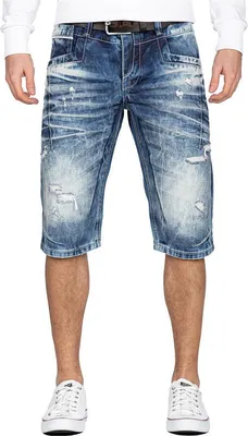 Produktbild von Cipo & Baxx Herren Shorts 20CB13-BANS Blau W34