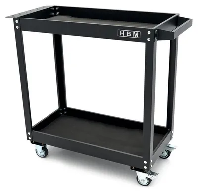 Produktbild von HBM Werkzeugwagen, 2-stöckig, schwarz
